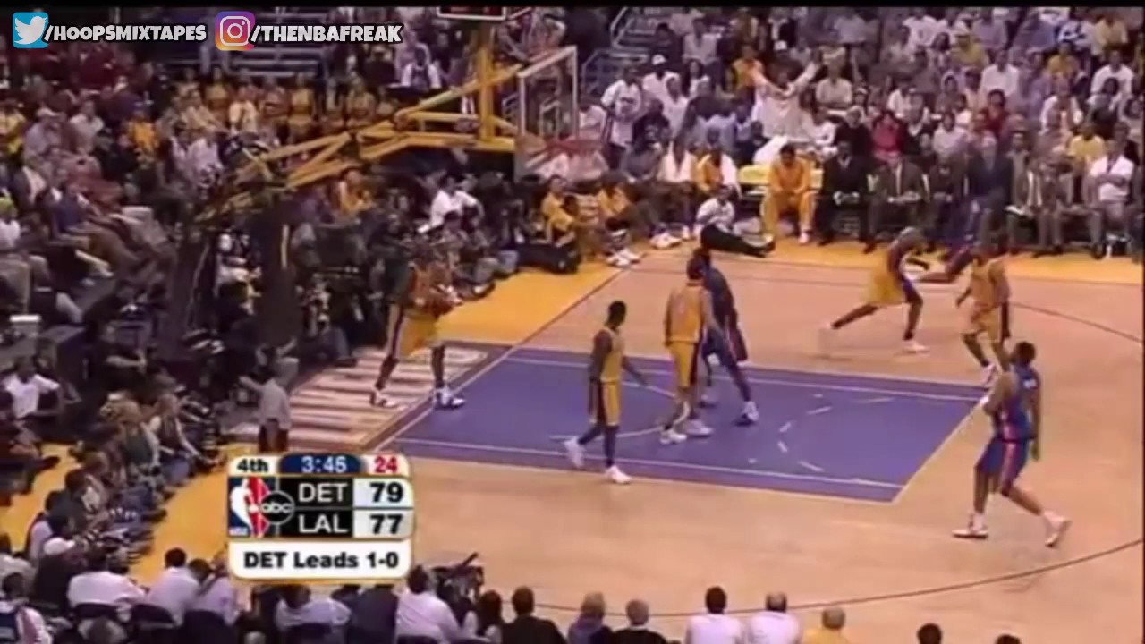 2004 Nba Finals Pistons Lakers Game 2 Best Plays Youtube