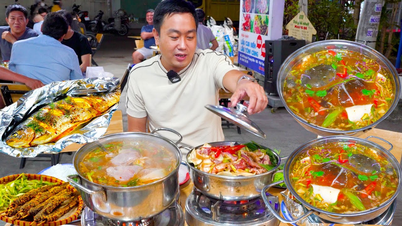 Quán Ăn Bình Dân Mà Toàn Món Ngon Lẩu Cua Măng Chua, Cá Đuối Nấu Ngót, Dê Hấp Cá nướng…