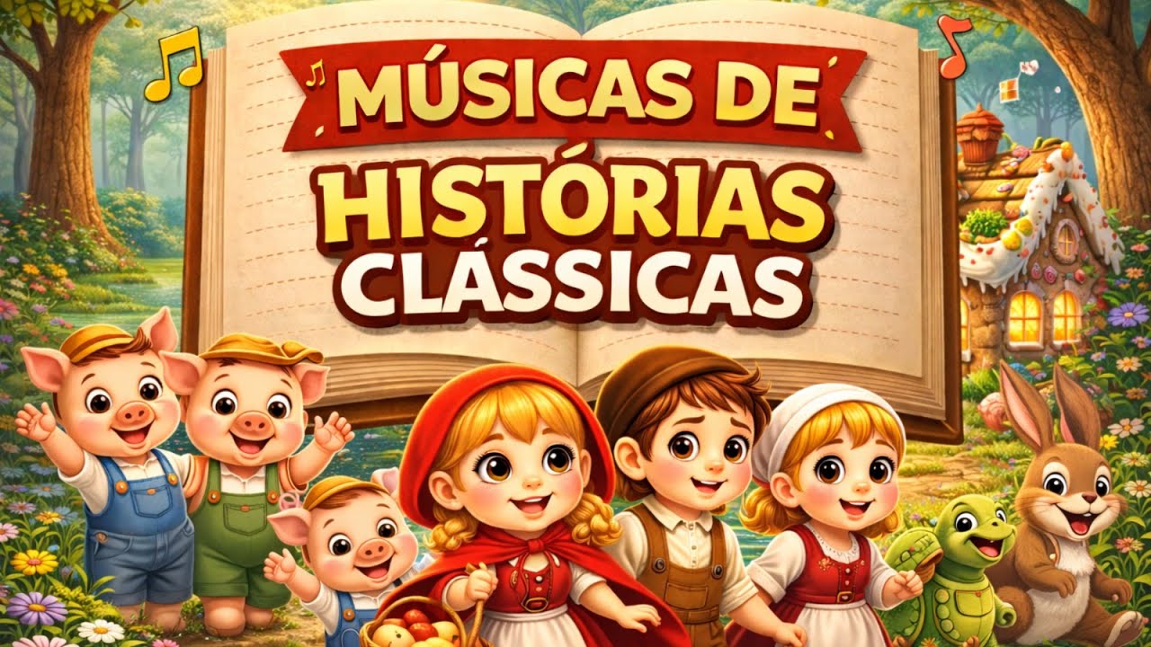 Historinhas Infantis Cantadas 🎶 | 4 Contos Clássicos | 15 Min