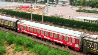 [HD] The Northbound T102 (DF11 0330) and Southbound 0K91 (HXD3D 0483) at ShenZhen