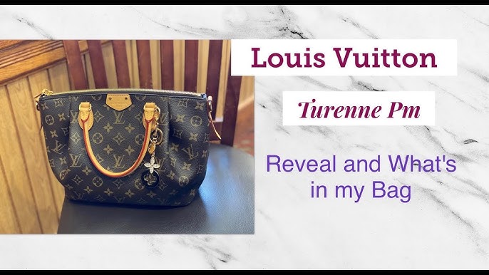 Louis Vuitton turenne PM vs GM LV authentic wear and tear on