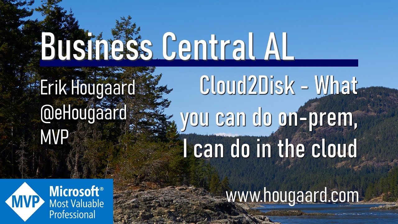 Cloud2Disk - What you can do on-prem I can do in the cloud with Business Central