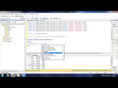 Get Third Maximum Salary From Employee Table using Sql Stored Procedure   SQL SERVER Tutorial