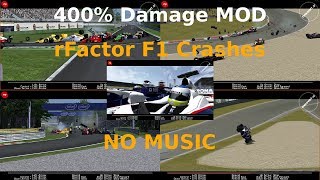 rFactor Formula 1 Crashes NO MUSIC