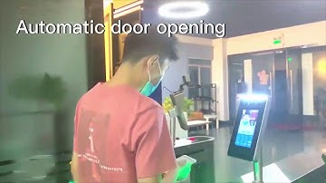 Temperature detection face recognition video intercom is applied on the gate