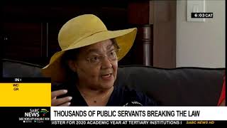 Thousands of public servants breaking the law