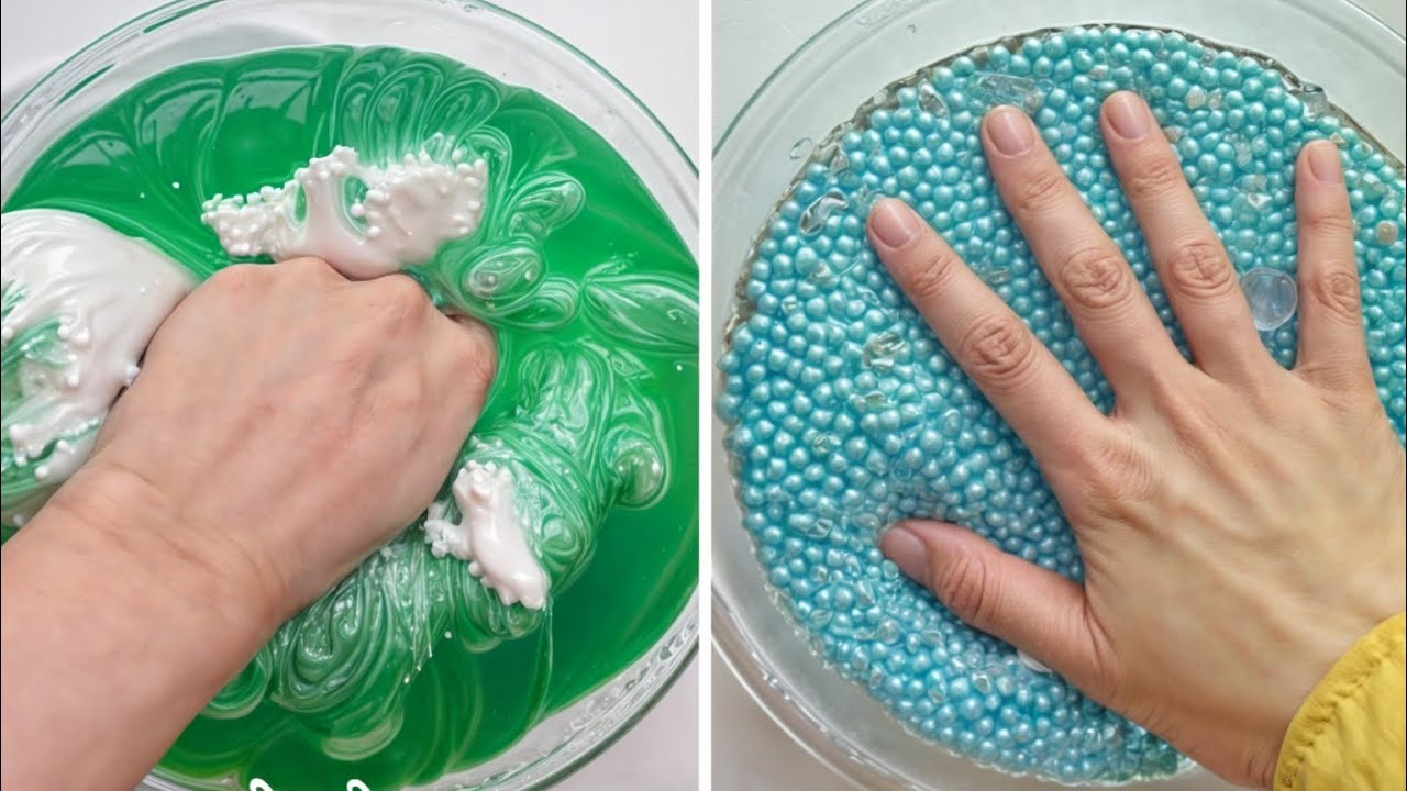 Slow Slime Most Relaxing and Satisfying Slime Videos #409 //Fast Version // SLM ...