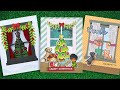 Intro to Window Frame and Christmas Garland + 3 cards from start to finish