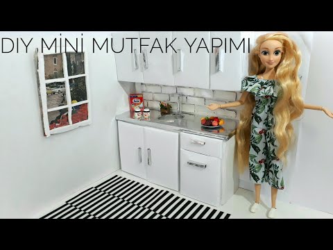 Mini Mutfak Yapımı | DIY | Barbie Mutfak Yapımı