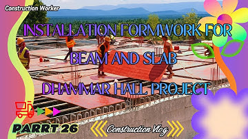 Installation formwork for Beam and Slab Ep26 #construction #design #home #house #constructionworker