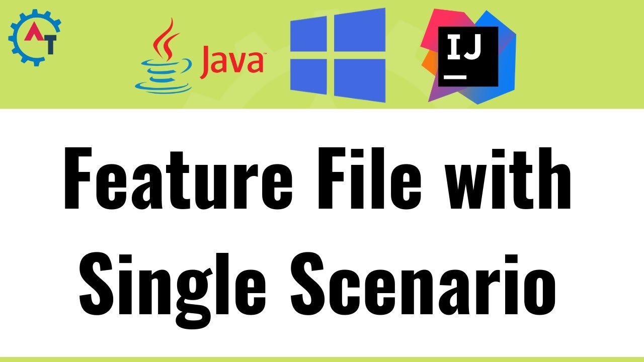 Selenium Java Cucumber Feature File #15. Feature file with Single Scenario | Cucumber with Selenium ...