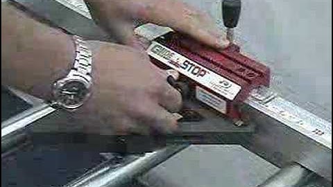 JA Dawley Glidestop Series Miter Gang Fence from Hermance Ma