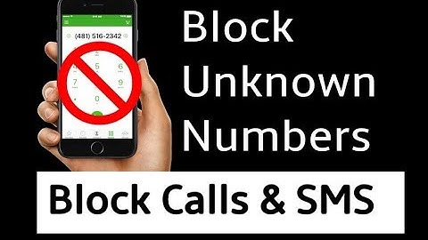 How to Block Unknown Calls & SMS Both in Android Smartphone - Hindi/Urdu