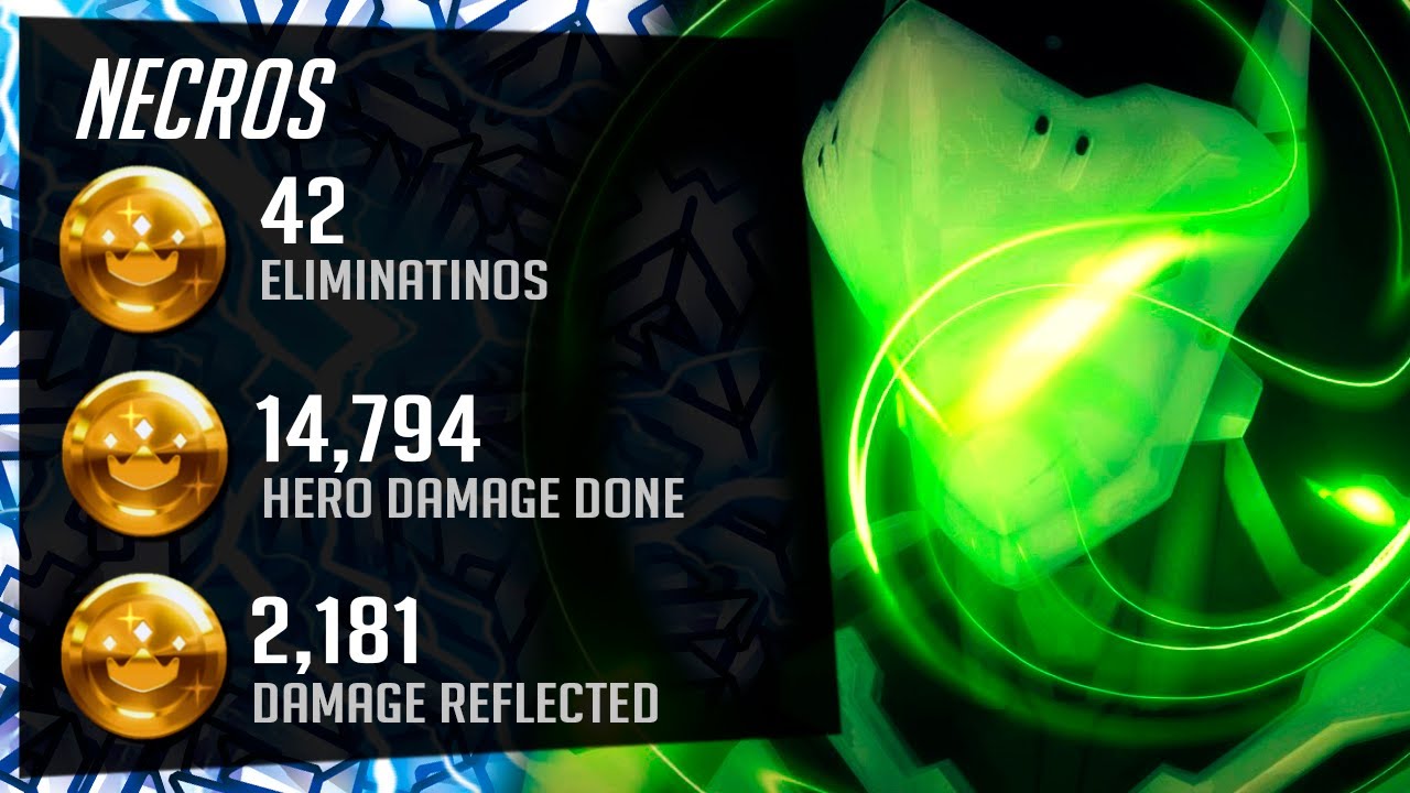 Necros #1 Genij One Trick - 42 elims! [ Overwatch Season 29 Top 500 ]