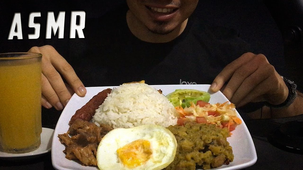 ASMR BANDEJA PAISA | ASMR COMIDA COLOMBIANA (SOUNDS EATING) DIEGO-COME