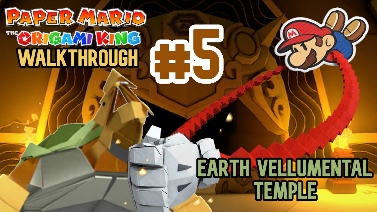 Paper Mario The Origami King Walkthrough 5 Earth Vellumental