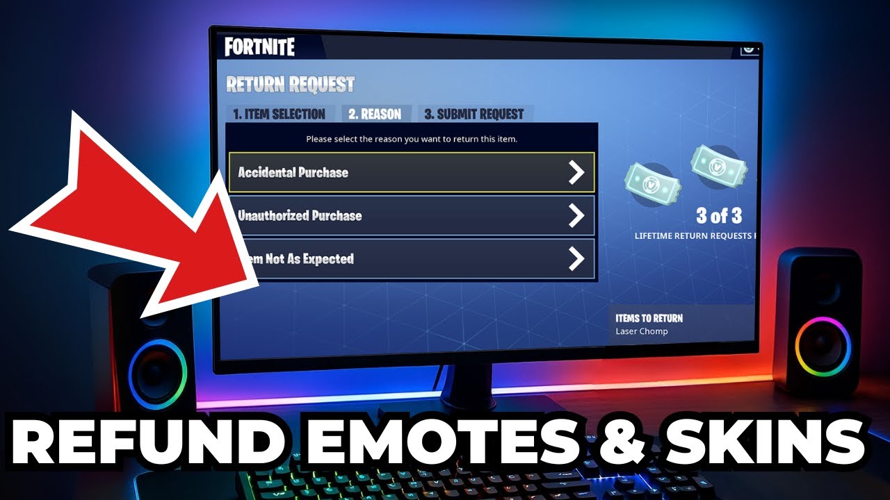 How to Refund Fortnite Skins &amp; Emotes (All Steps) - YouTube