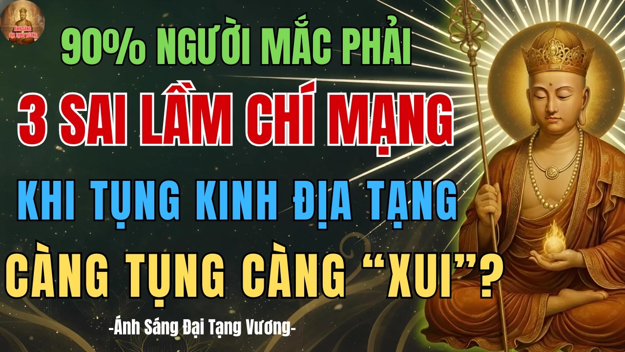 Địa Tạng Vương Dạy: 3 Sai Lầm CHÍ MẠNG Khi Tụng Kinh Địa Tạng, Càng Tụng Càng “Xui”?