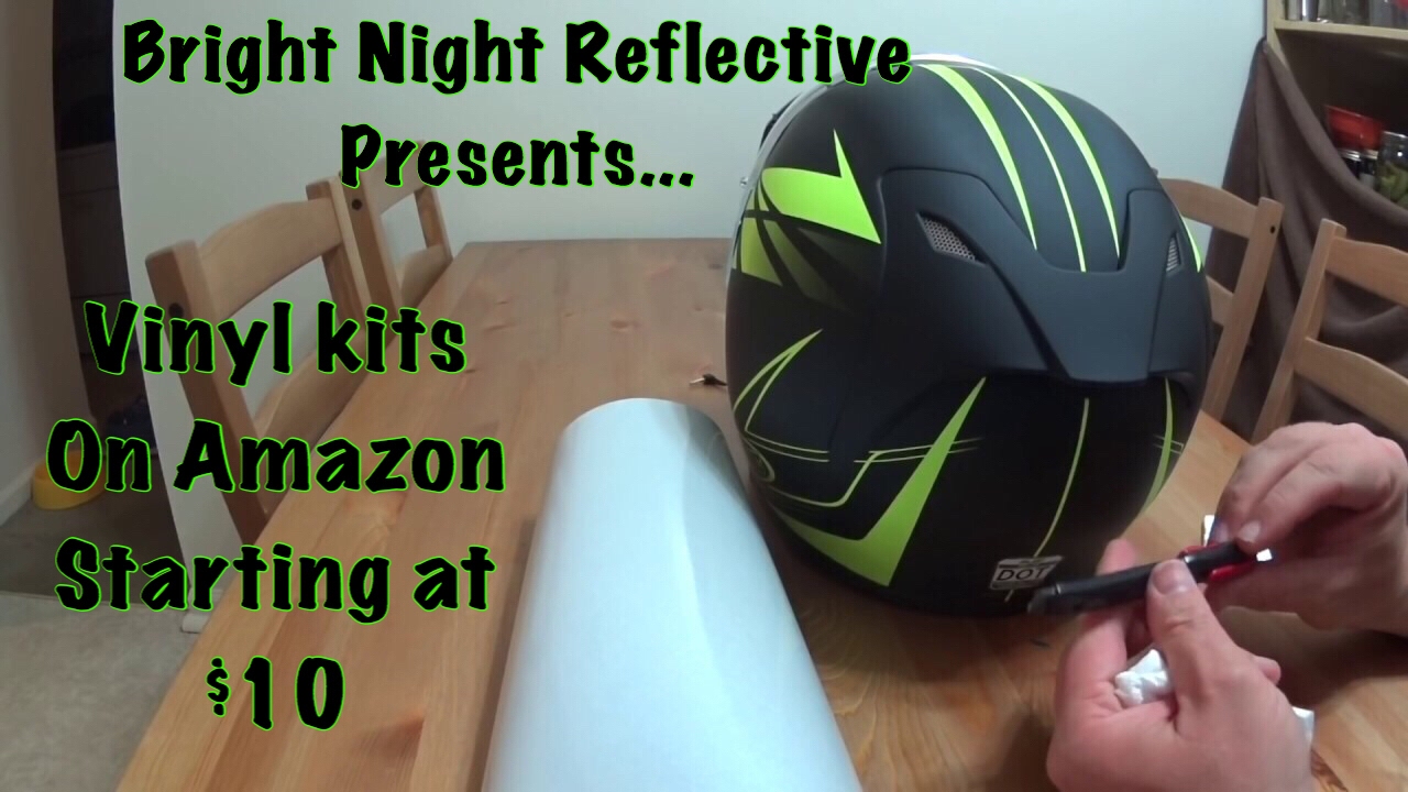 Reflective vinyl on a helmet how to, 3m 680cr pt 1 - YouTube