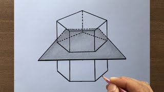 How to Draw a Cross Section of Pentagonal Prism