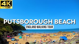 Putsborough Beach 4K Walking Tour | Relaxing ASMR Seaside Stroll in Beautiful North Devon, England