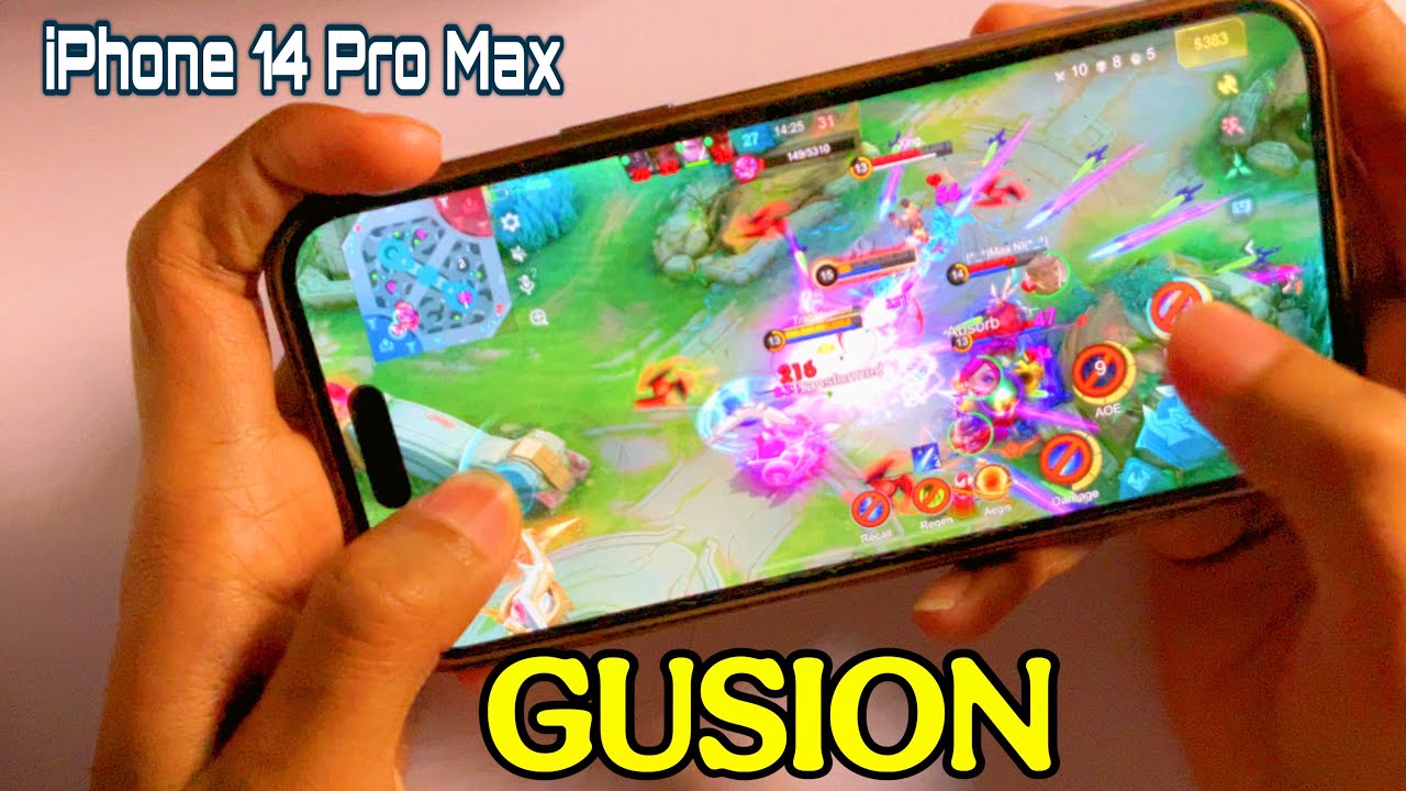 Gusion Handcam on iPhone 14 Pro Max ⚡ Fast Combo MLBB Gameplay!