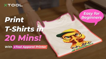 Start Your Clothing Business: How to Print T-shirts in 20 Minutes with xTool Apparel Printer!