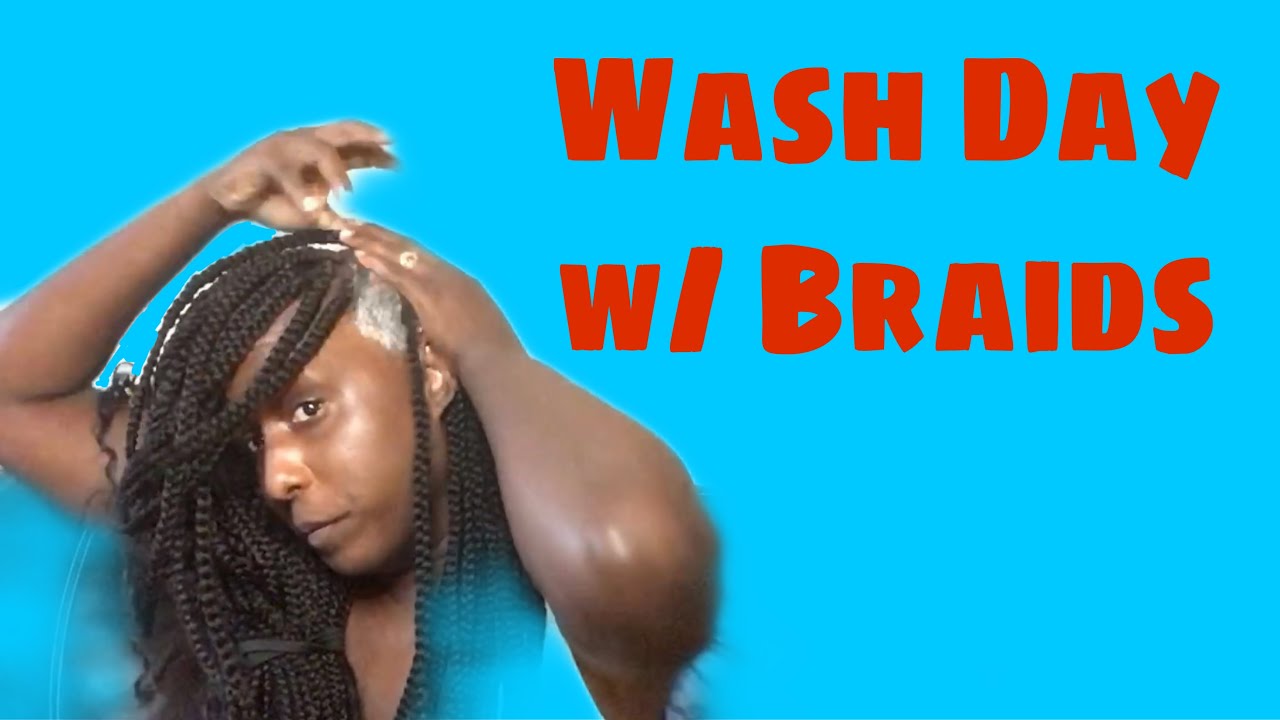 HOW TO WASH BOX BRAIDS WITH NO FRIZZ YouTube