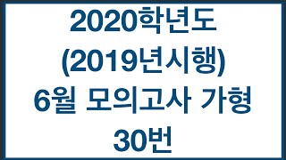 2020 Academic Year (Administered in 2019) June Mock Exam Math Type A Question 30: Inverse Functio...