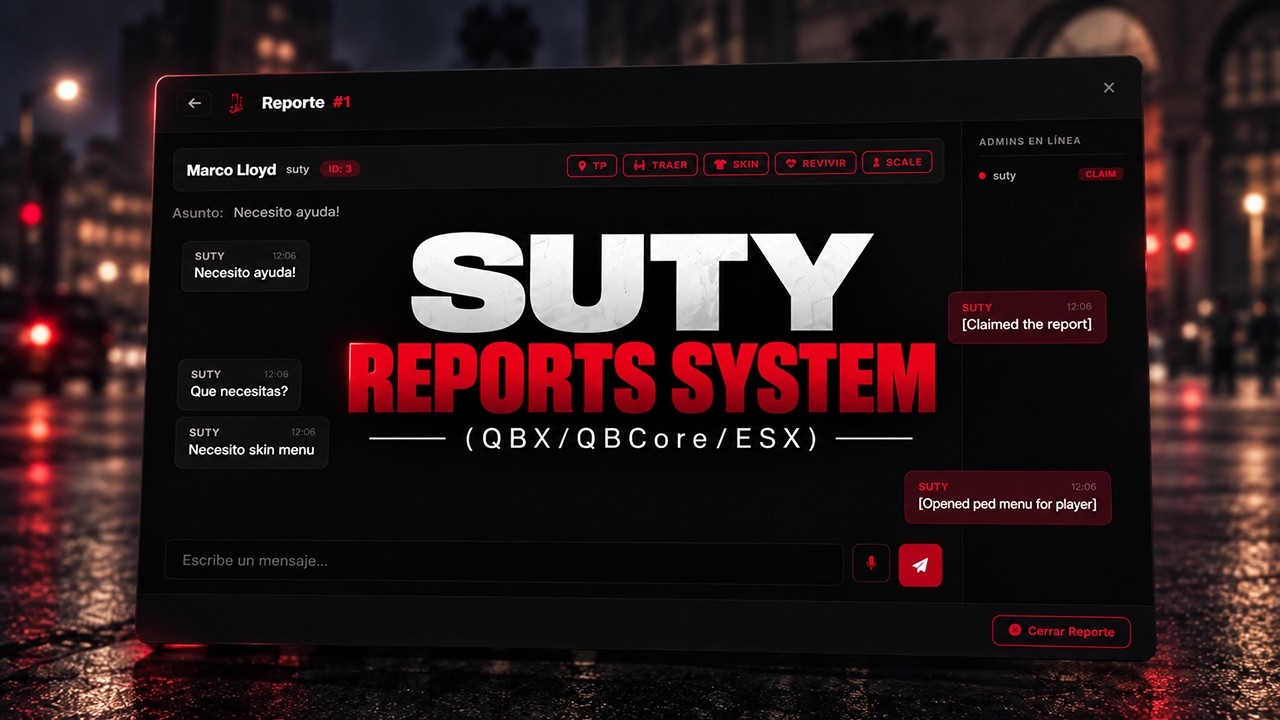 Report System Script Fivem (QBX/QBCore/ESX) - YouTube