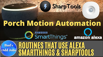 ▶ Alexa Routine - Echo Announcement & Porch Lights Following Activity