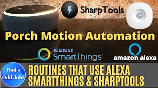▶ Alexa Routine - Echo Announcement & Porch Lights Following Activity