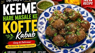 Green Masala Keema Kofta Kebab Recipe | Soft, Juicy Kofta Kebab | Easy Recipe | delhizaika 👍❤️ screenshot 3