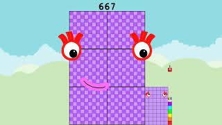 Numberblocks 660 to 680  Counting 660–680 for Kids  Learn Big Numbers & Fun Addition Practice