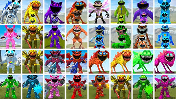 EVOLUTION ALL SMILING CRITTERS FORGOTTEN VS ALL MECHA TITAN POPPY PLAYTIME CHAPTER 4 In Garry