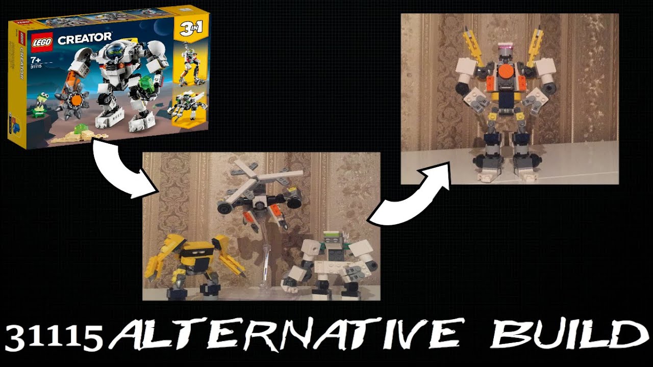 Trio-T. Trio Combiner  Lego 31115 Alternative Build - YouTube