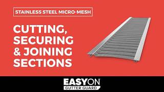 6. Cutting, Securing, and Joining Sections