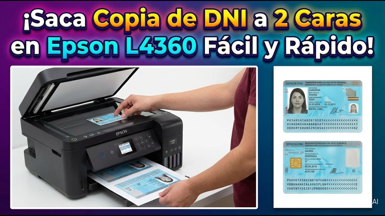 Epson L4360: Copiar DNI por Ambos Lados sin Complicaciones, Super rápido y Fácil