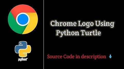 Draw Chrome Logo Using Python Turtle 🐢 | #python #programming
