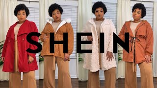 10 SHEIN PLUS SIZE (4X) JACKETS/COATS HAUL | YULITA LEE