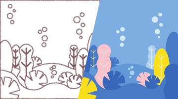 Create a Flat Design Underwater World Illustration with Inkscape