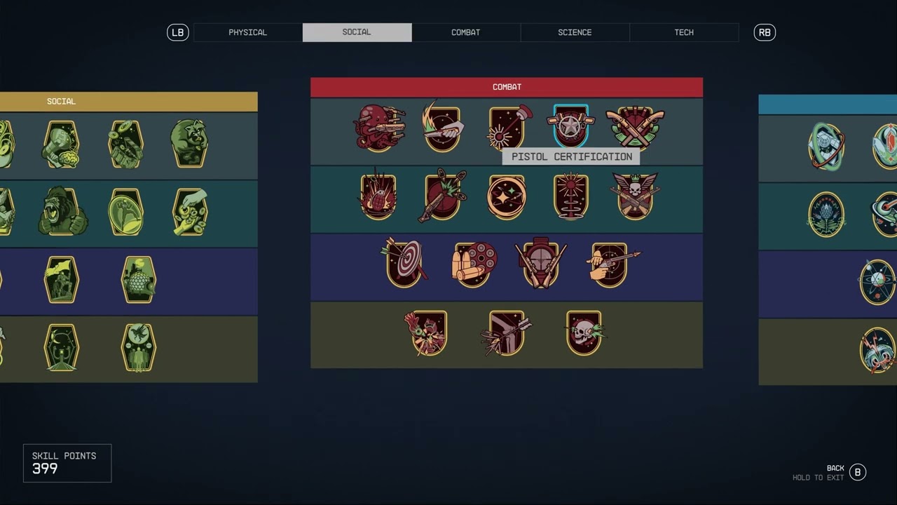 Starfield - All Skills Showcase (MAXED & UNLOCKED)