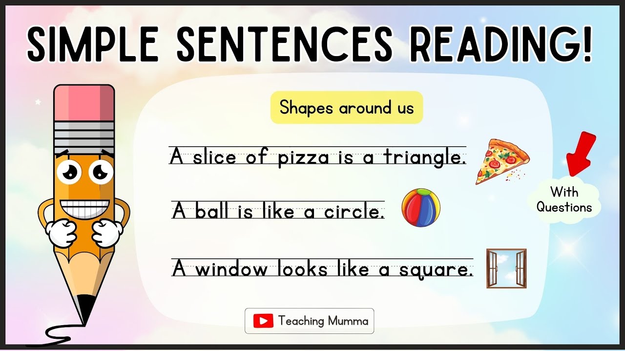 Let's Read! | Simple Sentences for Kids | Kinder & Grade 1 Reading # ...