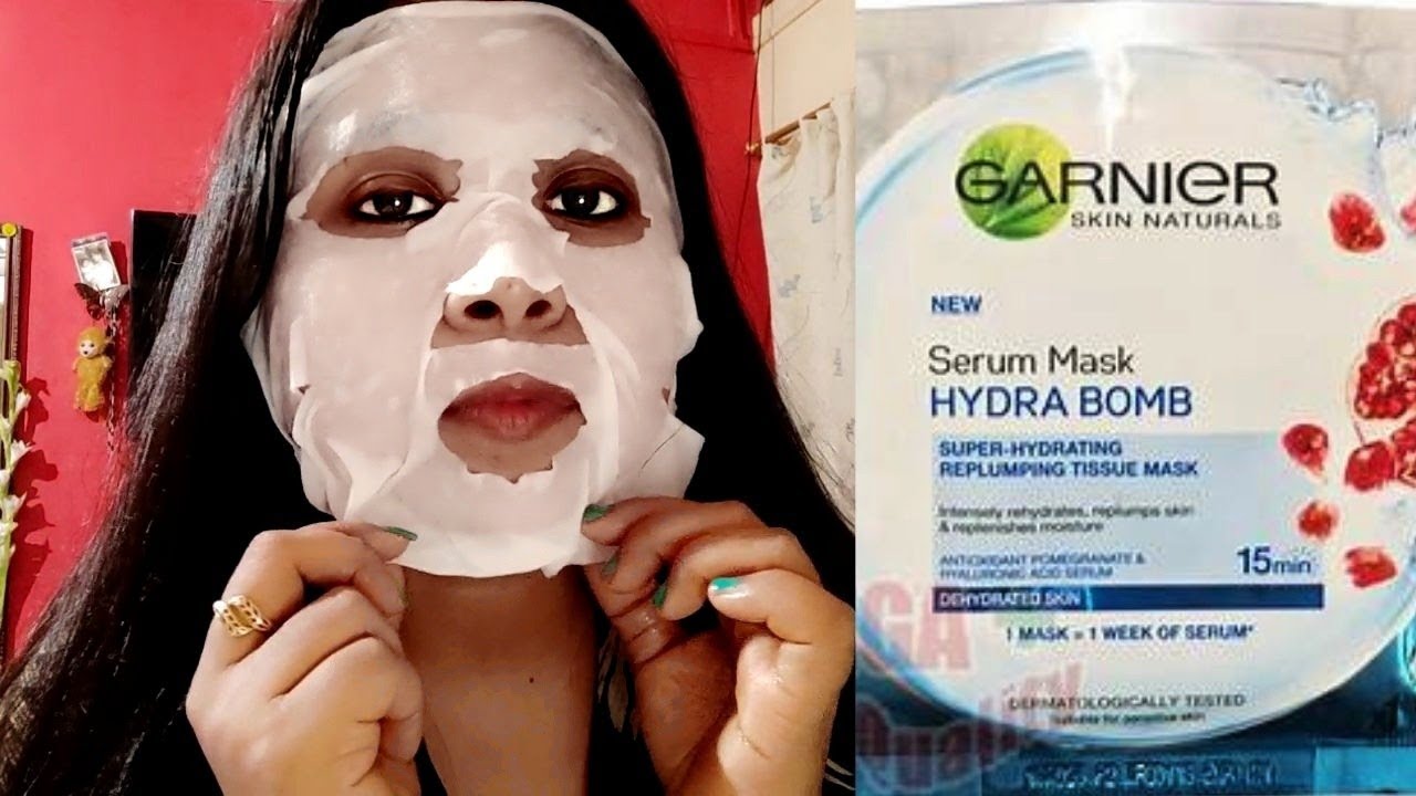 Garnier Hydra Bomb Serum Mask Honest Review| Garnier sheet mask Rs.99