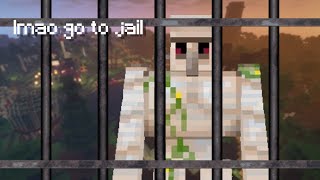 Minecraft Loglake Smp Putting Iron Golems In Gay Baby Jail