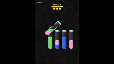 Color Water Sort 3D level 3 | Gameplay Mobile Games #shorts