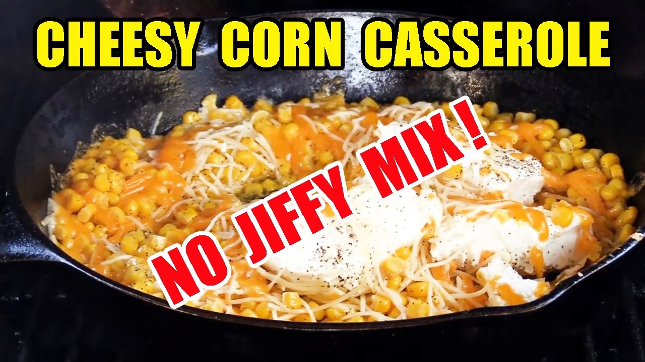 Cheesy Corn Casserole – NO JIFFY MIX