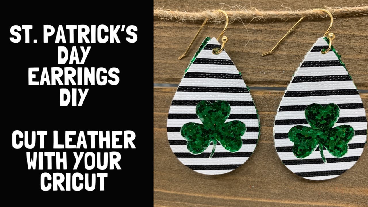 St. Patrick's Day Earrings Free SVG File for Cricut