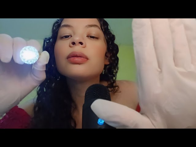 ASMR: EXAME DOS NERVOS CRÂNIANOS para DORMIR rápido 😴