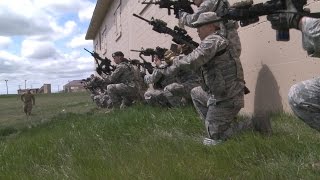 Security Forces Airmen conduct use of force training